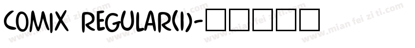 Comix Regular(1)字体转换